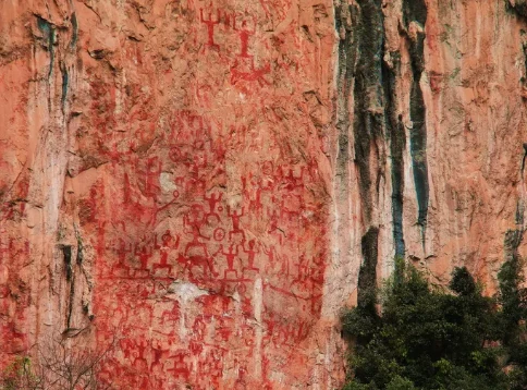 Huashan Cliff Painting (Zuojiang Huashan Rock Art) — IP-Derived Trend Travel Spots (scene thumbnail)